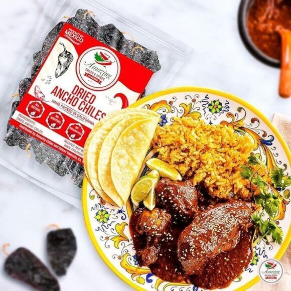 New Dried Chillis Variety Six Pack: Ancho Guajillo Pasilla Arbol Chipotle Cascab - Picture 2 of 7